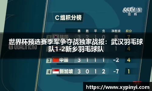世界杯预选赛季军争夺战独家战报：武汉羽毛球队1-2新乡羽毛球队